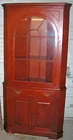 Willett cherry corner cabinet