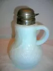 Lot# 222 - Old milk glass syrup pitcher