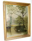 19th © OIL ON CANVAS PAINTING-UNSIGN