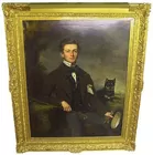 Lg. Fine Oil Portrait of James Vertue