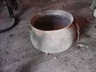 OLD CAST IRON WASH POT