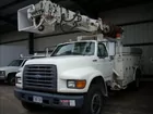 1997 Ford F-800 Single Axle Digger Derrick Truck