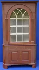 New England Corner Cupboard in Original Paint 