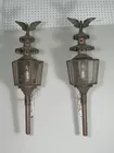 Pair of Copper Alloy Carriage Lamps, c. 1900,