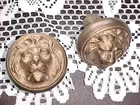 Large Solid Brass Lion Wall Fittings