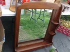 Lg. Wood Wall Mirror Shelf