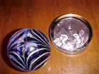 old glass paperweights