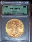 1922 MS-63 St.Gaudens $20.00 Gold