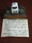 Folk art inkwell