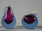 Seguso Barbini Murano Glass Bookends