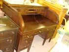 OAK ROLLTOP DESK