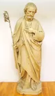 1880s St Joseph Carved Wood Religious Statue 