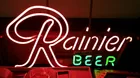 Neon Rainier Beer sign