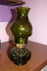 L E Smith Moon & Star oil lamp