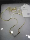 14 kt & diamond necklace