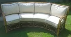 curved bamboo sofa