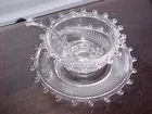 depression glass mayo set