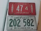  1957 illinois Lic. plate