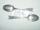 Pair RN Richbourgh shell tipped spoons