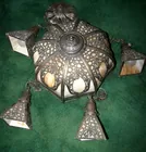 Slag Glass Lamp