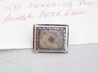 14 kt. Mourning pin with blonde braided hair