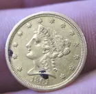 1861 Quarter Eagle gold piece