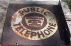 Old Puble Telephone Sign