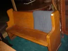 TWO CHURCH PEWS