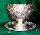 Sterling Repousse Punch Bowl