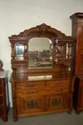 Fantastic Heavily Carved Oak Sideboard With Bonnet