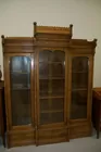 Beautiful victorian walnut 3 section side by side 