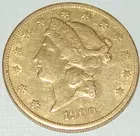 1900 Liberty Double Eagle $20 Gold Coin