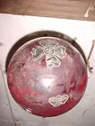 antique glass fire grenade