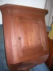 walnut hanging cabinet