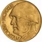 RARE 1943 MUSSOLINI GOLD COIN - 10 LIRE