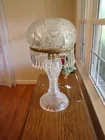 LARGE CUT GLASS LAMP