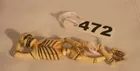 Carved ivory skeleton, 3 1/4 long