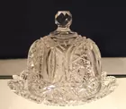 Cut Glass Butter Dish