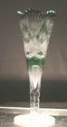 Green cut to clear vase