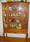 Oak china cabinet