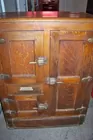 3 door Oak Ice box- nice condition!