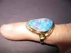 9K blue opal