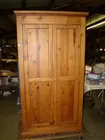 2 DOOR PINE ARMOIRE