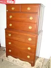 MAHOGANY CHEST ON CHEST