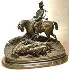 A Large Bronze After Pierre Jules Mene (French, 18