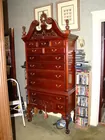 MAHOGANY HI-BOY CHEST