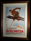 Vintage ski poster