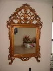 French wood carved mirror