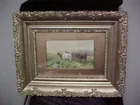 Water color farm scene