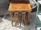 WALNUT STAND WITH DROP LEAFS